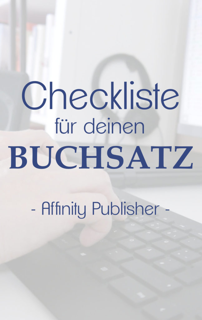 Checkliste Buchsatz